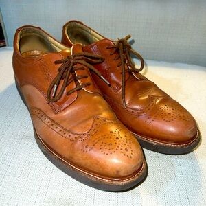 Samuel Hubbard Men’s Oxford Shoes Size 12M Brown Leather Wingtip Whiskey